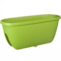 Truhlík na zábradlie plast zelený 60 cm Balconia 