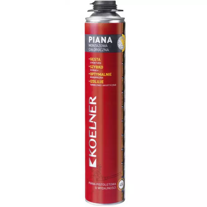 KOELNER Celoročná montážna pištoľová pena 750ml