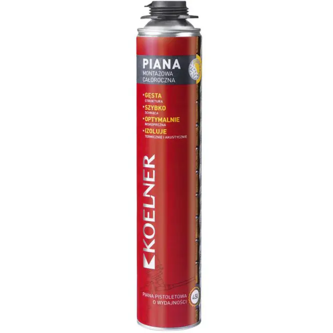 KOELNER Celoročná montážna pištoľová pena 750ml