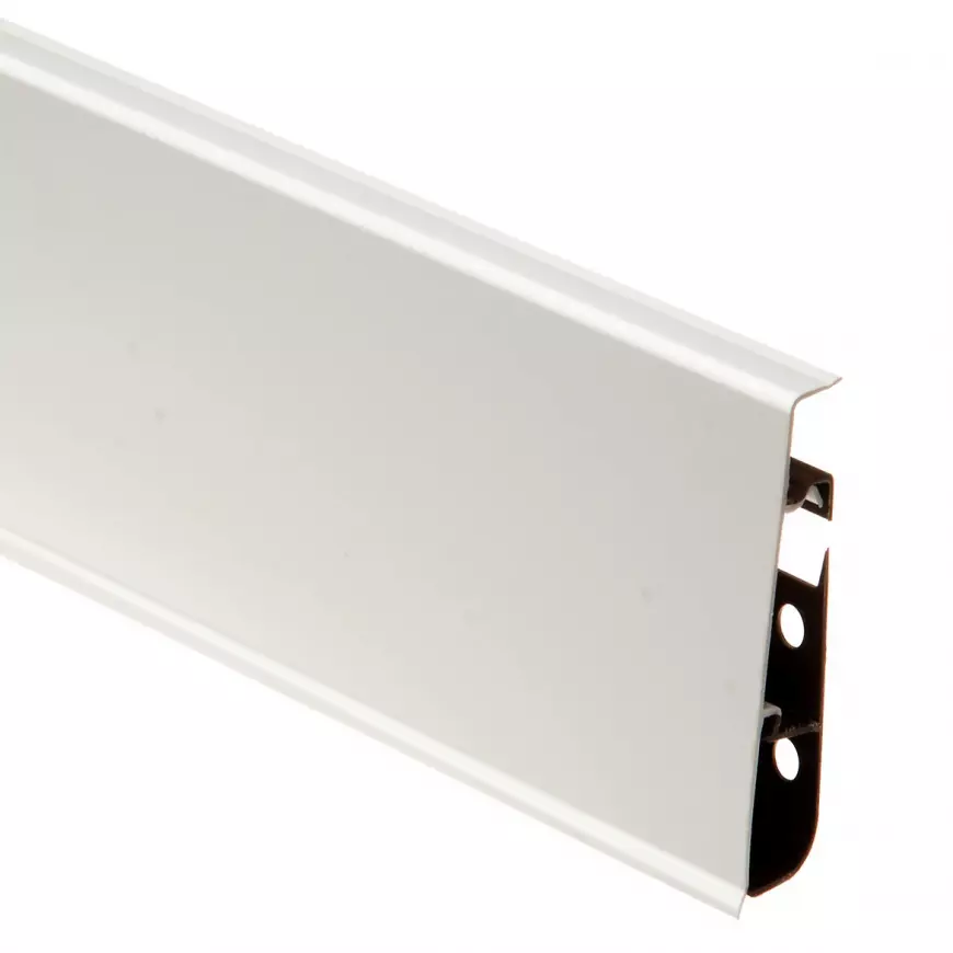 Podlahová lišta PVC Hi-Line Prestige 9003 Biela lesk