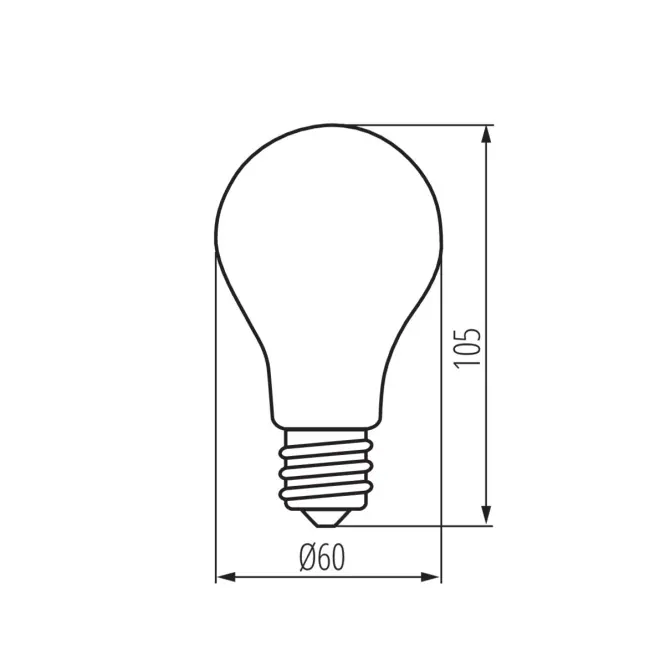 Žiarovka LED EM 10W A60 E27 4200K,4