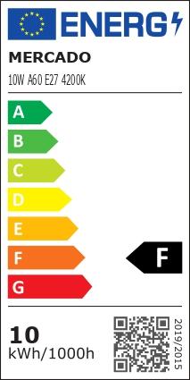 Žiarovka LED EM 10W A60 E27 4200K,8