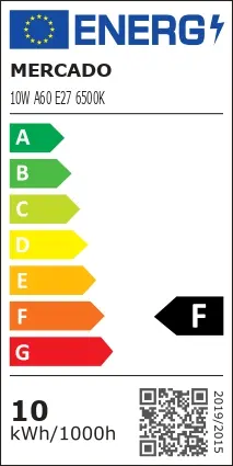 Žiarovka LED EM 10W A60 E27 6500K,8