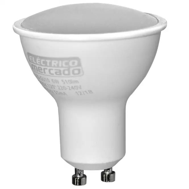 Žiarovka LED EM 6W GU10 4200K,2