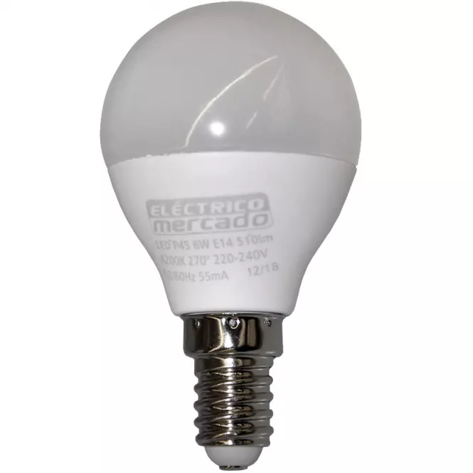 Žiarovka LED EM 6W P45 E14 4200K