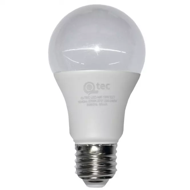 LED žiarovka QTEC A60 13W E27 2700K,2