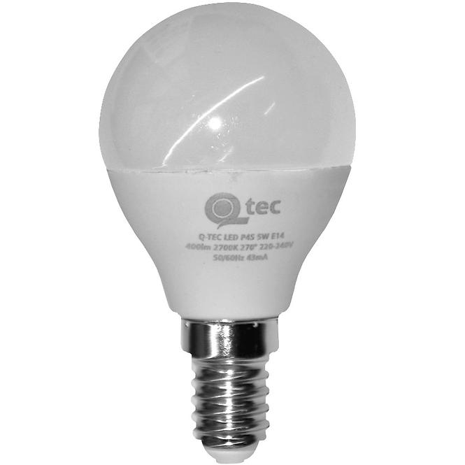 LED žiarovka QTEC P45 5W E14 2700K