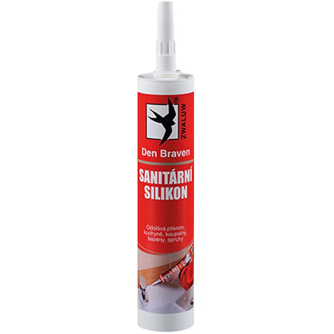 Den Braven Sanitárny Silikon Transparent Red Line 280ml