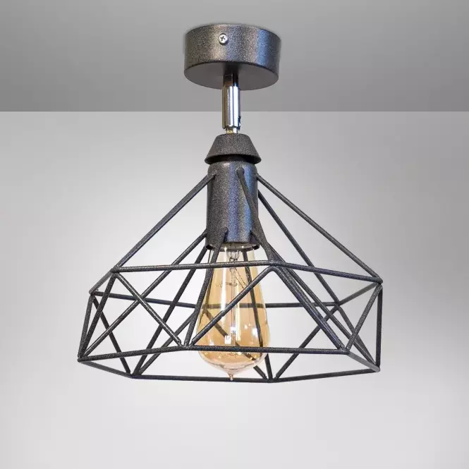 Lampa Szach 2710/Z-B-1 čierna Lw1