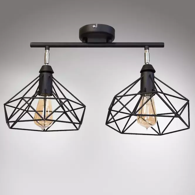 Lampa Szach 2711/Z-B-2 čierna Lw2