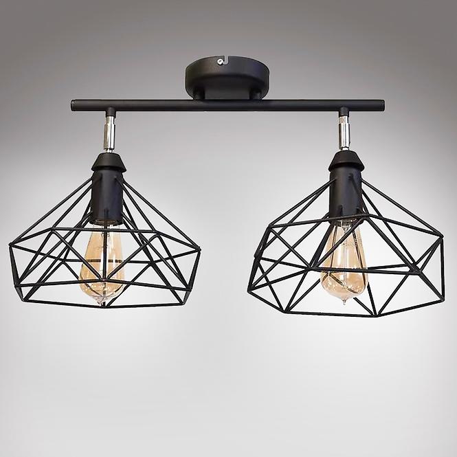 Lampa Szach 2711/Z-B-2 čierna Lw2