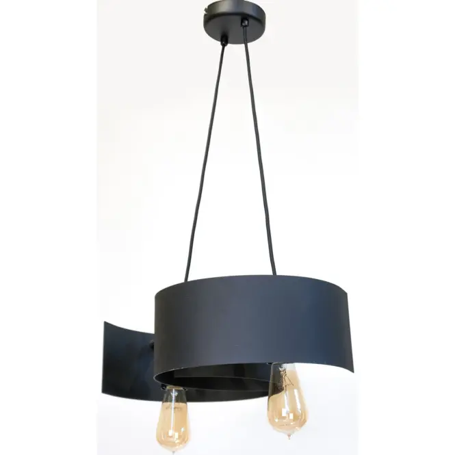 Závesné svietidlo Twist 2706/Z-B-2 čierne Lw2,2