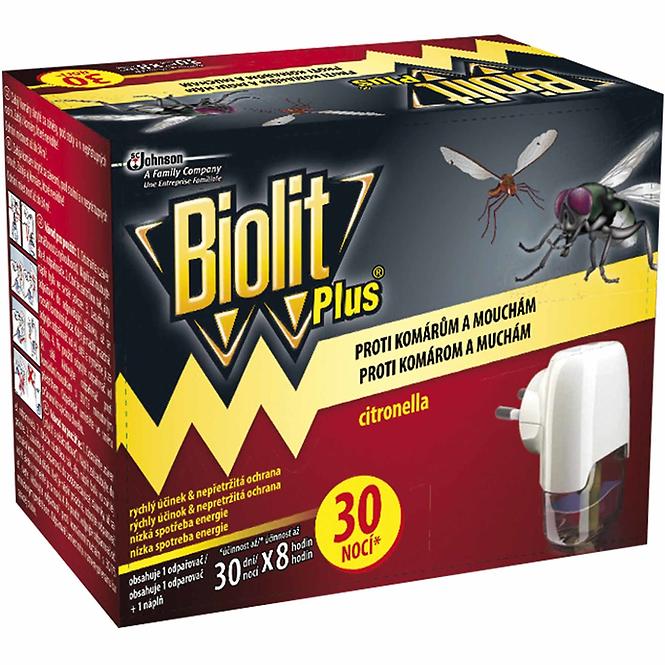 Odpařovač BIOLIT PLUS elektrický komáři a mouchy +náplň 31ml