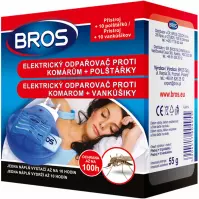  BROS Odparovač elektrický proti komárom, vankúšiky 10 ks