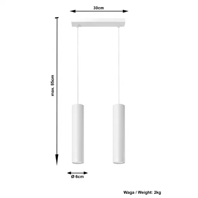 Lampa Texas 2 WHITE