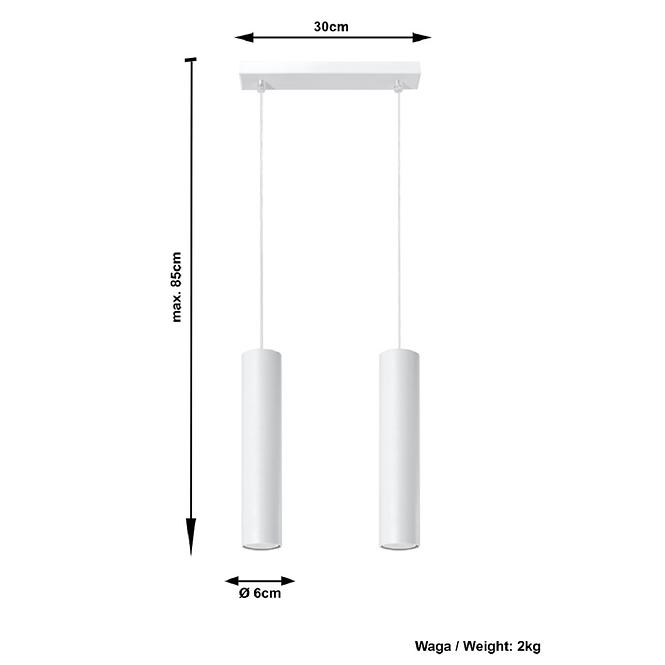 Lampa Texas 2 WHITE