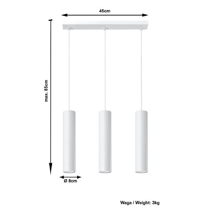 Lampa Texas 3 WHITE
