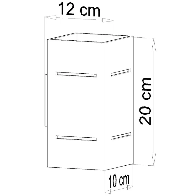Nástenná lampa Monreal WHITE A-477,3