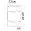 Nástenná lampa Monreal WHITE A-477,3