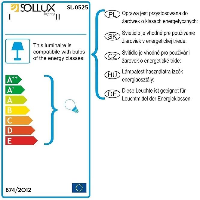 Nástenná lampa Utah WHITE A-525,6