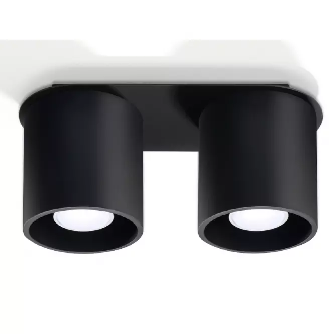 Stropná Lampa Orlando 2 BLACK A-054