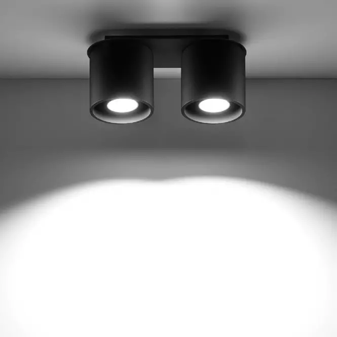 Stropná Lampa Orlando 2 BLACK A-054
