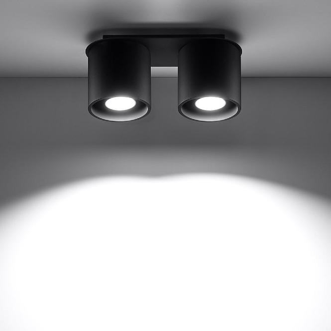 Stropná Lampa Orlando 2 BLACK A-054