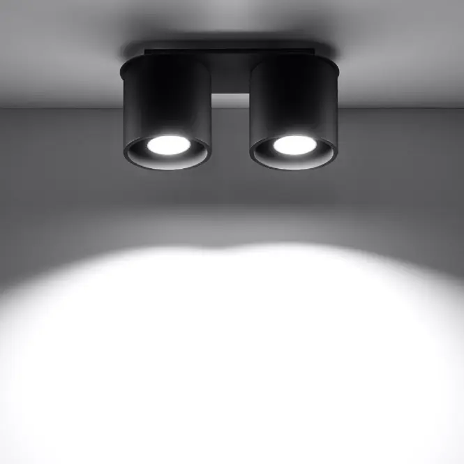 Stropná Lampa Orlando 2 BLACK A-054,5