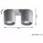 Stropná Lampa Orlando 2 GREY A-055,4