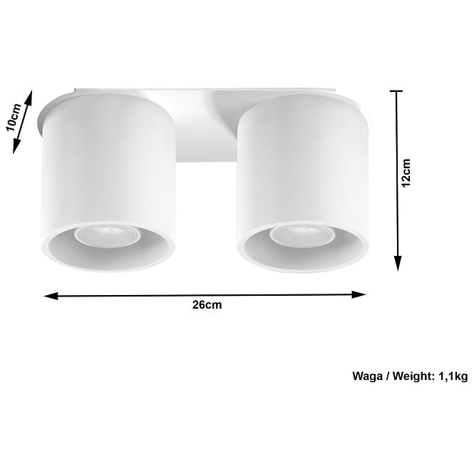 Stropná Lampa Orlando 2 WHITE A-056