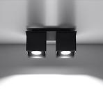 Stropná Lampa Dallas 2 BLACK A-063