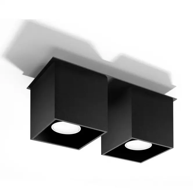 Stropná Lampa Dallas 2 BLACK A-063