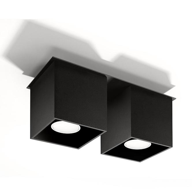 Stropná Lampa Dallas 2 BLACK A-063