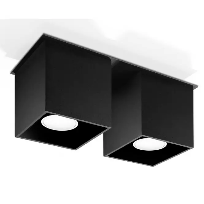 Stropná Lampa Dallas 2 BLACK A-063