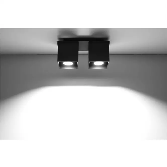 Stropná Lampa Dallas 2 BLACK A-063