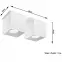 Stropná Lampa Dallas 2 WHITE A-065,4