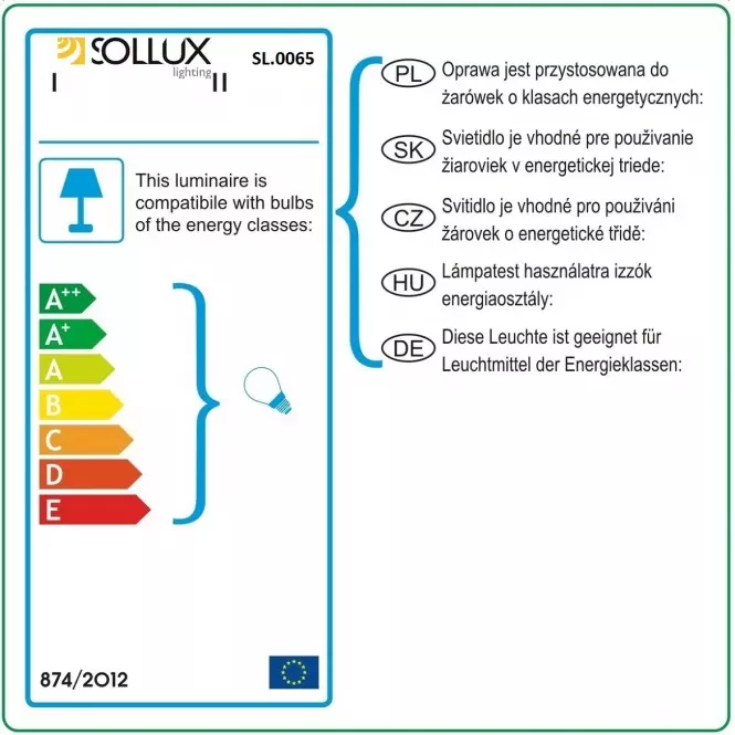 Stropná Lampa Dallas 2 WHITE A-065