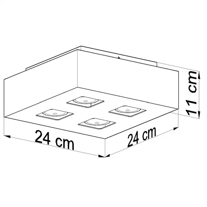 Stropná Lampa Atlanta 4 WHITE A-069