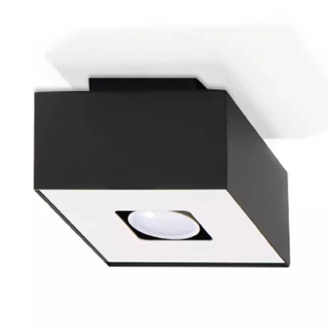 Stropná Lampa Atlanta 1 BLACK A-070