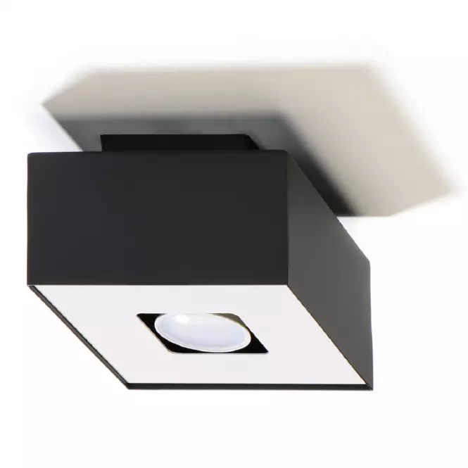 Stropná Lampa Atlanta 1 BLACK A-070