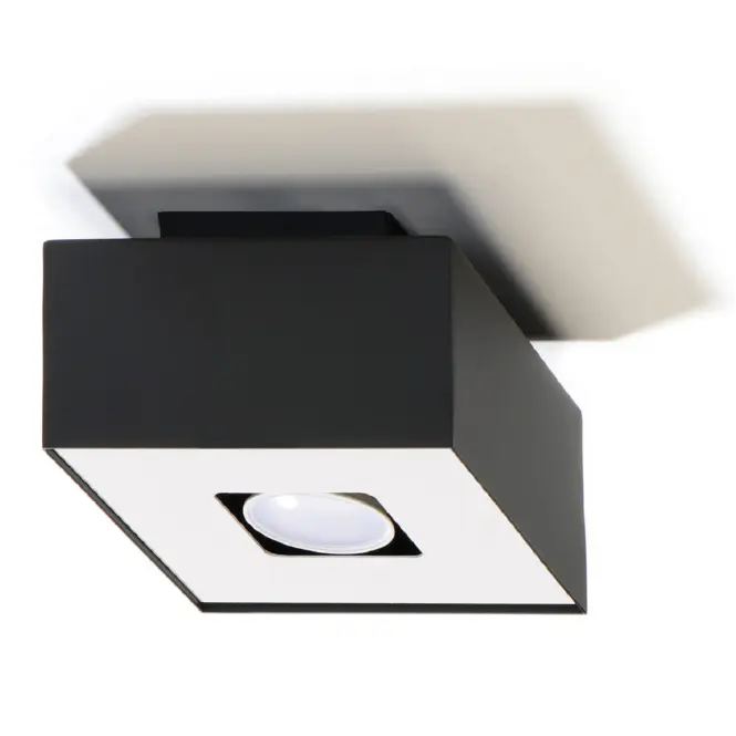 Stropná Lampa Atlanta 1 BLACK A-070,3
