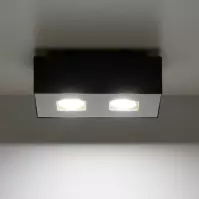 Stropná Lampa Atlanta 2 BLACK A-071