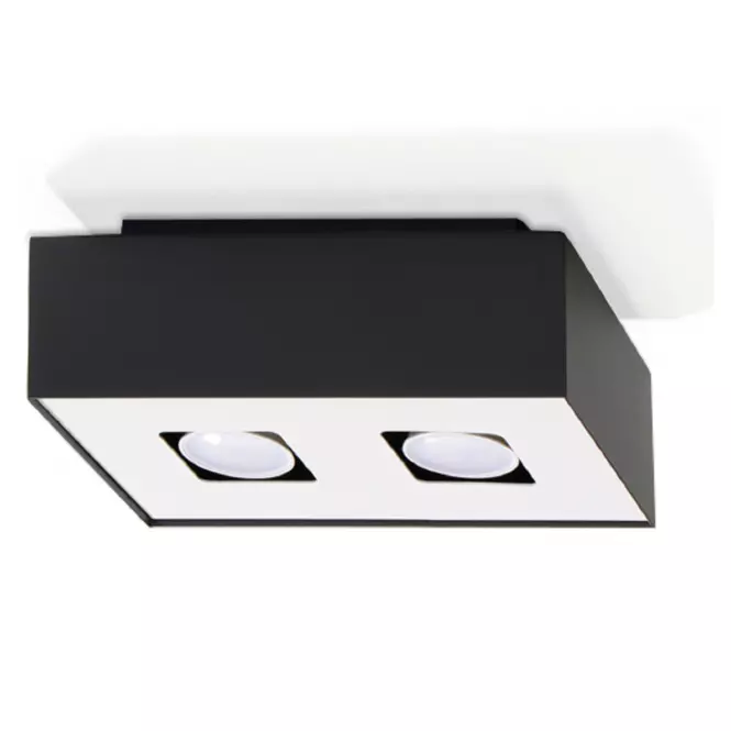 Stropná Lampa Atlanta 2 BLACK A-071