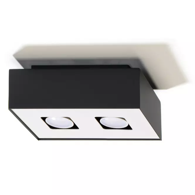 Stropná Lampa Atlanta 2 BLACK A-071