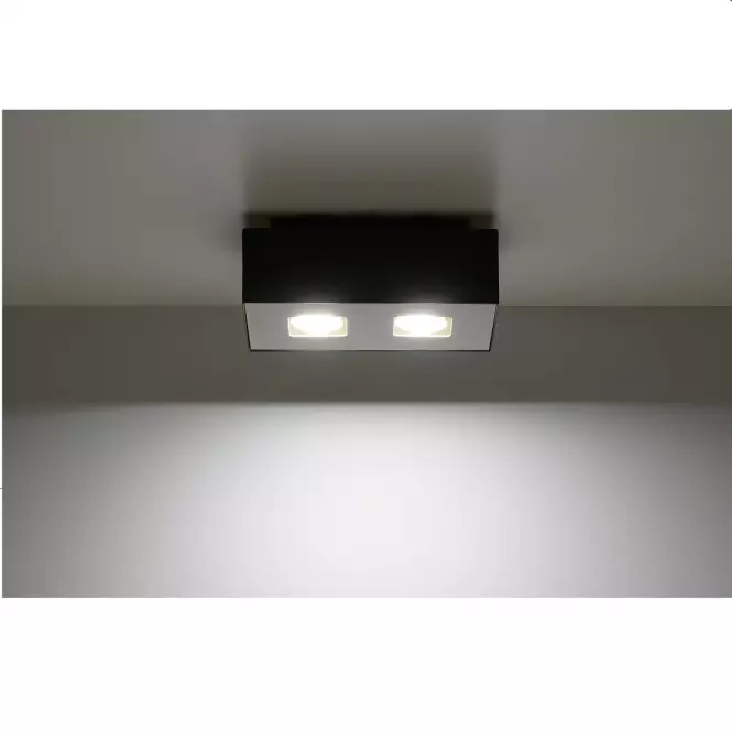 Stropná Lampa Atlanta 2 BLACK A-071