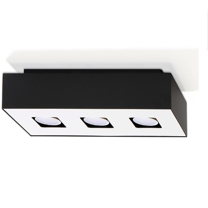 Stropná Lampa Atlanta 3 BLACK A-072