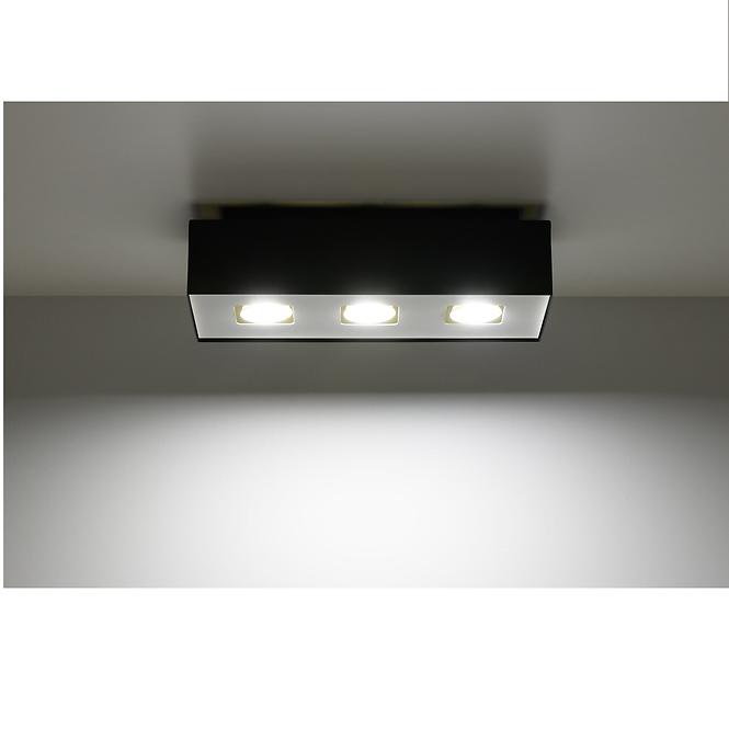 Stropná Lampa Atlanta 3 BLACK A-072