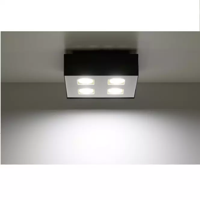 Stropná Lampa Atlanta 4 BLACK A-073