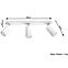 Stropná Lampa Oregon 3 WHITE A-089,4