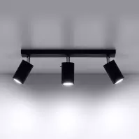 Stropná Lampa Oregon 3 BLACK A-093